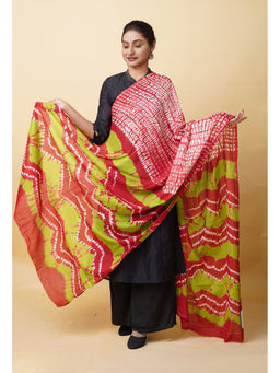 Unnati Silks - Women Red Tie and Dye Dupatta