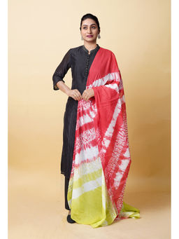 Unnati Silks - Women Pink Tie and Dye Dupatta