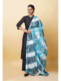 Unnati Silks - Women Blue Tie and Dye Dupatta