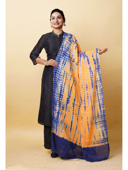 Unnati Silks - Women Orange Tie and Dye Dupatta
