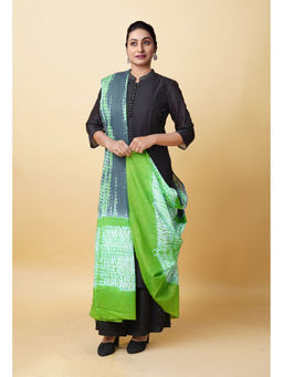 Unnati Silks - Women Green Tie and Dye Dupatta