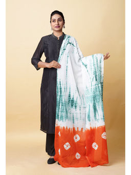 Unnati Silks - Women Orange Tie and Dye Dupatta
