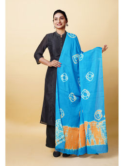 Unnati Silks - Women Blue Tie and Dye Dupatta