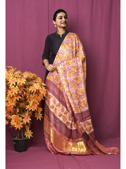 Unnati Silks - Women Gold Printed Dupatta