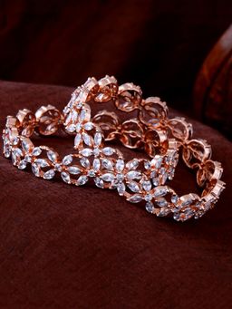 Estele - Gorgeous Rose-Gold Plated Bangle for Women