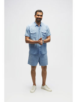 TERRA LUNA - Bellando Dusty Blue Shirt