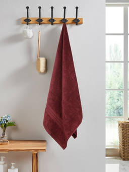 MYTRIDENT - Wine 100% Cotton Classic Towel