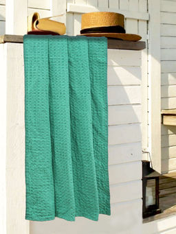 BIANCA - Green Soft Waffle 100% Organic Cotton Towel