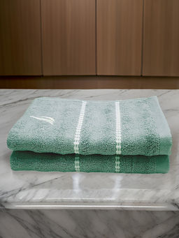Nautica - Green High Absorbency Super Fast Drying Bamboo Towels (Pack Of 2)