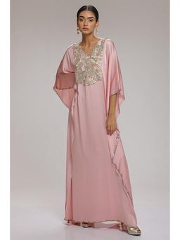 CHHAYA MEHROTRA - Rose Pink Kaftan Dress