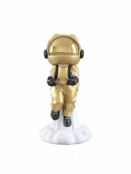 Smokey Cocktail - Gold Aesthetic Astronaut Sculpture