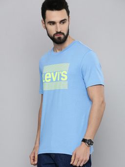 Levi's - Men Blue Crew Neck T-Shirt