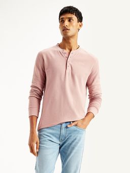 Levi's - Pink Mens Textured Slim Fit T-Shirt