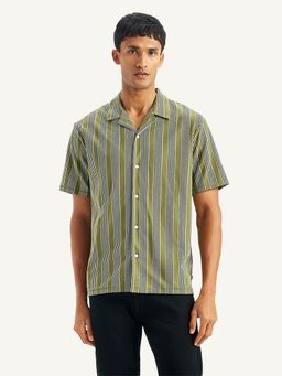 Levi's - Mens Striped Regular Fit Camp Shirt