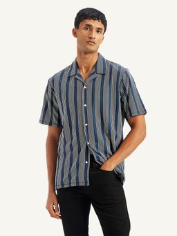 Levi's - Mens Striped Regular Fit Camp Shirt