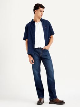 Levi's - Mens 513 Slim Fit Navy Jeans