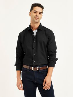 Levi's - Black Mens Solid Slim Fit Shirt