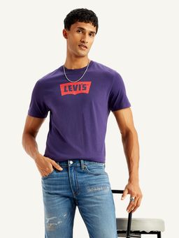 Levi's - Purple Mens Brand Logo Slim Fit T-Shirt