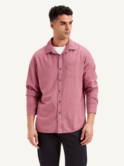 Levi's - Red Mens Checks Slim Fit Shirt
