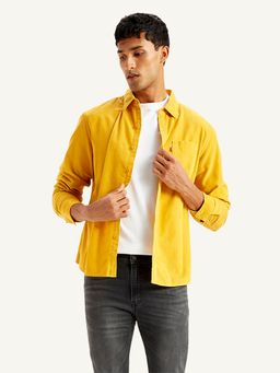 Levi's - Yellow Mens Solid Slim Fit Shirt