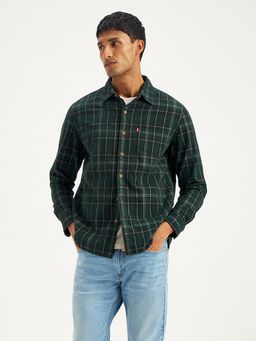 Levi's - Green Mens Checks Regular Fit Shirt