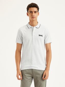 Levi's - White Mens Solid Slim Fit Polo T-Shirt