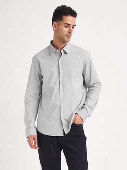 Levi's - Grey Mens Solid Slim Fit Shirt