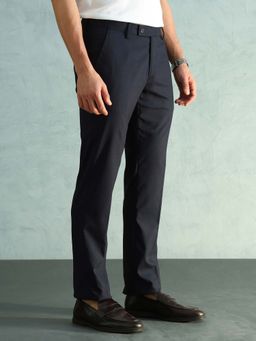 Arrow - Men's Solid Slim Fit Formal Trousers