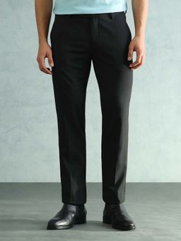 Arrow - Men's Solid Slim Fit Formal Trousers