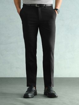 Arrow - Men's Solid Slim Fit Elasticated Waistband Trousers