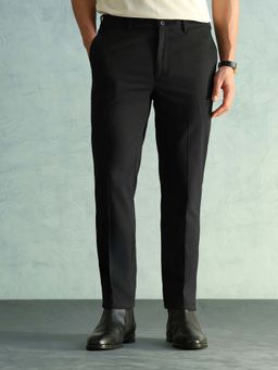 Arrow - Men's Solid Slim Fit Elasticated Waistband Trousers