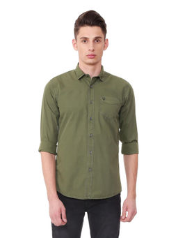 Allen Solly - Men Olive Comfort Fit Casual Shirt