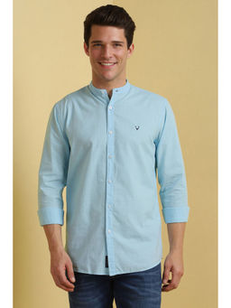 Allen Solly - Men Blue Solid Casual Shirt