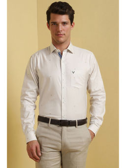 Allen Solly - Men White Slim Fit Printed Shirt