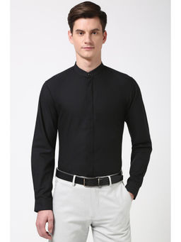 Peter England - Men Black Slim Fit Shirt