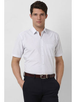 Peter England - Men White Regular Fit Shirt