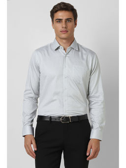 Van Heusen - Men Grey Slim Fit Printed Shirt
