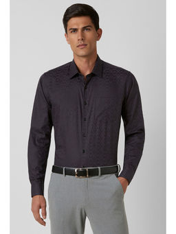 Van Heusen - Men Grey Slim Fit Printed Shirt