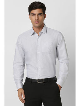 Van Heusen - Men Grey Slim Fit Printed Shirt