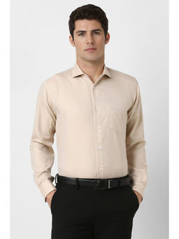 Van Heusen - Men Beige Regular Fit Shirt