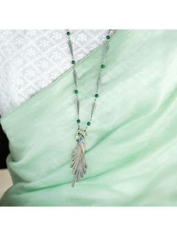 Shaya by CaratLane - Oxidised Owning My Inner Nerd Necklace in 925 Silver