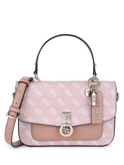 Guess - Pink Jensen Top Handle Flap Sling And Crossbody Bag (Set of 2)