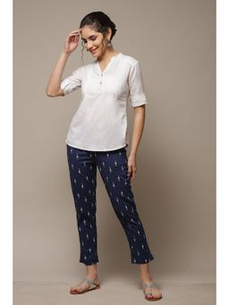 Biba - Indigo Rayon Narrow Pant