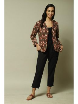 Biba - Multi-Color Acrylic Straight Yarndyed Jacket