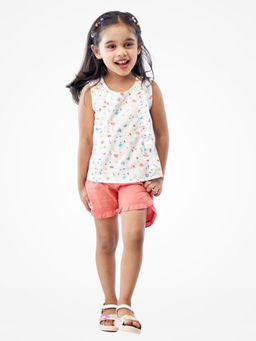 ZACH & KIKI - White Secret Garden Top