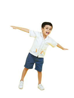 ZACH & KIKI - White Sailor Boy Shirt