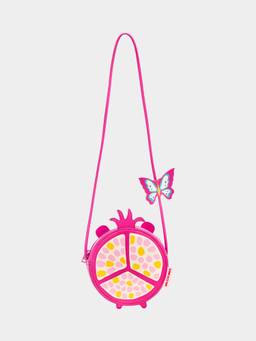 Mi Arcus - Papa Don't Preach Printed Zipper Sling Bag- Pink