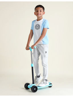 U.S. POLO ASSN. - Solid Grey Cotton Joggers