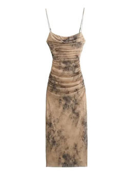 MISS MOSA BY AKANKSHA - Beige Martha Bodycon Summer Dress