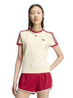 adidas Originals - Women Pinstripe Short Sleeve Slim T-Shirt